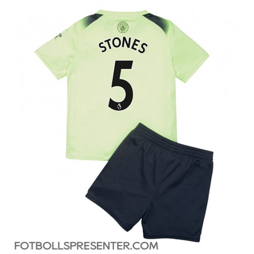 Manchester City John Stones #5 Tredje tröja Barn 2022-23 Kortärmad (+ korta byxor)